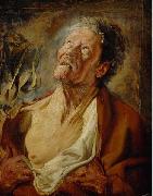 Jacob Jordaens Portrait of Abraham Grapheus as Job Sweden oil painting artist